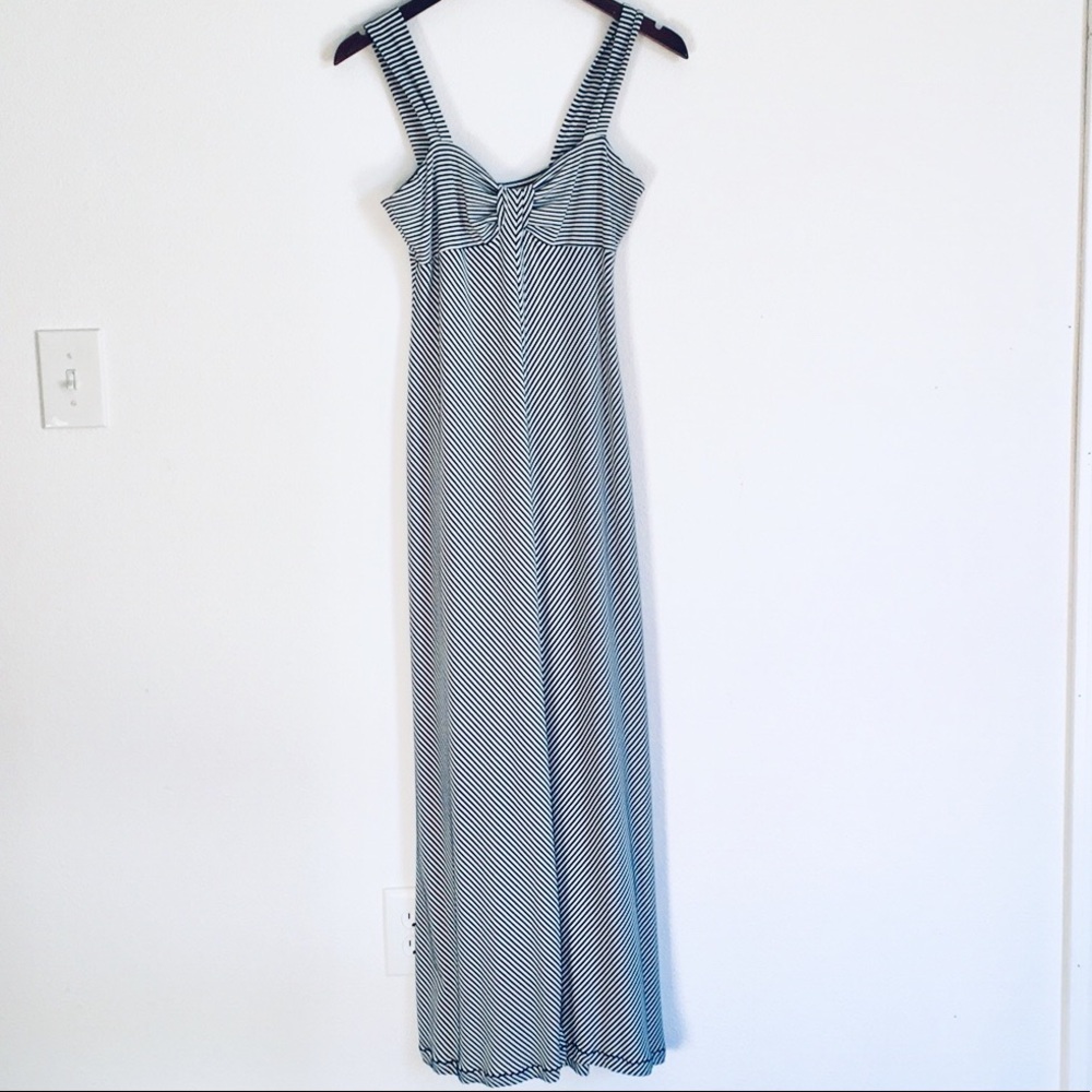 Max Studio Chevron Striped Maxi Dress M